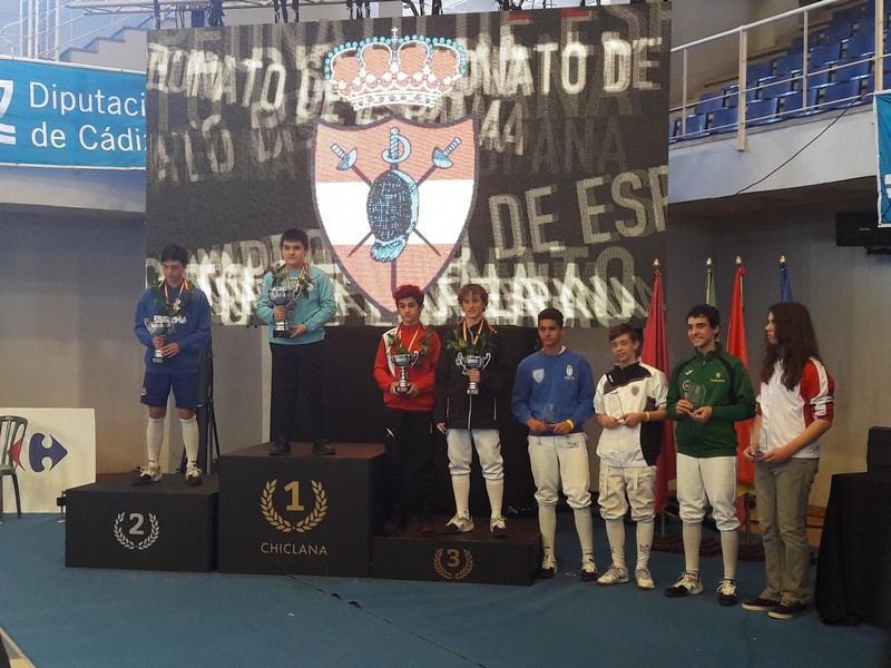 Navarra se hace un hueco en la esgrima nacional